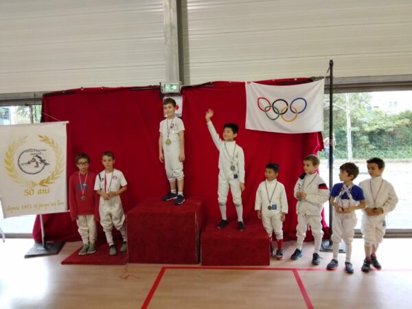 Podium Entraînement des Jeunes Sabre à l’Isle Adam