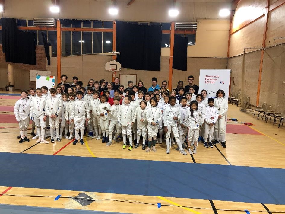 Entraînement des Jeunes 2 Sabre à Vauréal - Le groupe