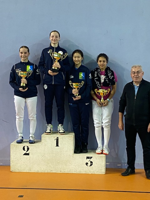 Résultats et podium Coupe de Printemps M15 Individuel Fleuret Dame – 12/02/2023 – Montigny le Bretonneux