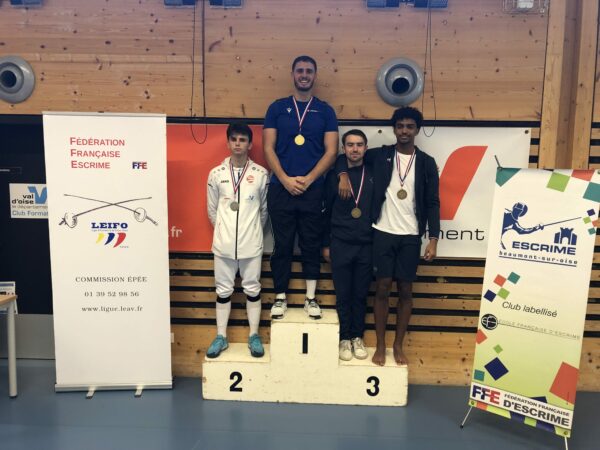 Résultats et Podium Championnat CIDE IDFO Sénior Epée Homme – 01/10/2023 – Beaumont sur Oise