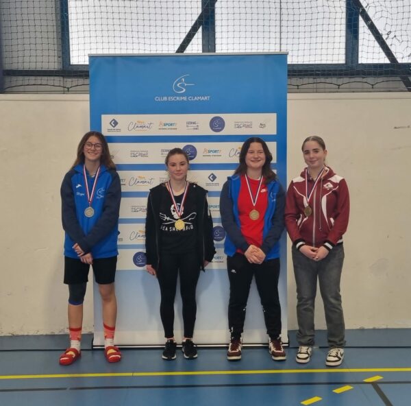 Résultats et Podium Championnat CIDE M15 Sabre Dame – 03/03/2024 – Clamart