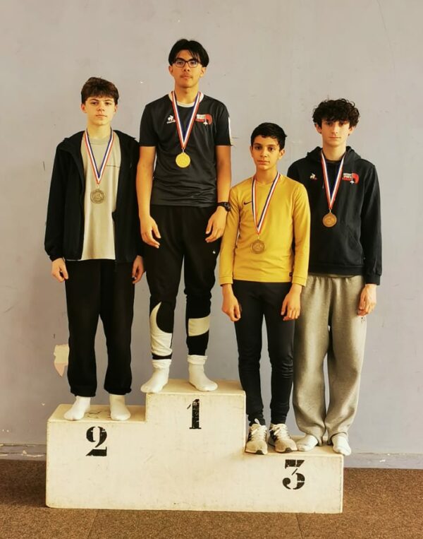 Résultats et podium Championnat de CIDE M15 Individuel Fleuret Homme – 24/03/2024 – Montigny le Bretonneux